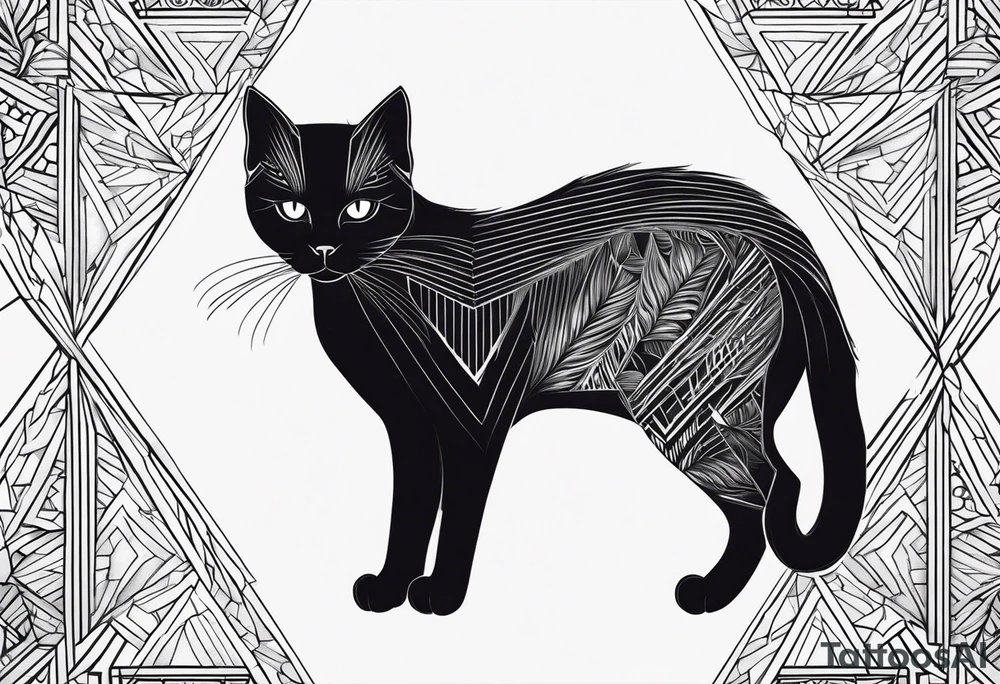 Black Cat tattoo idea