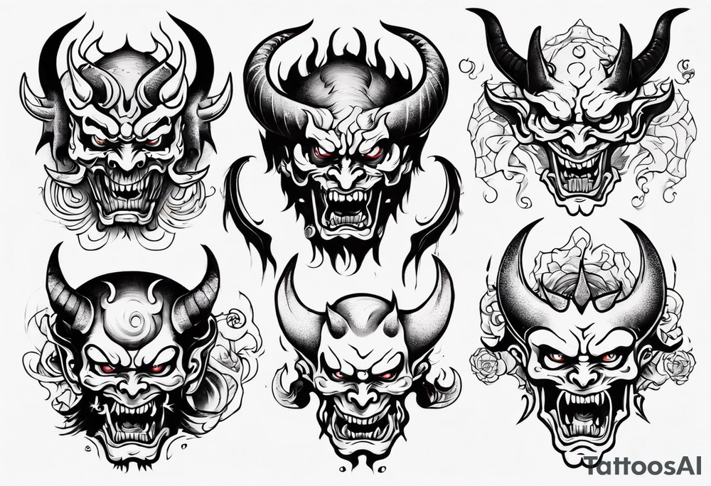 Demon tattoo idea