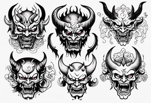 Demon tattoo idea