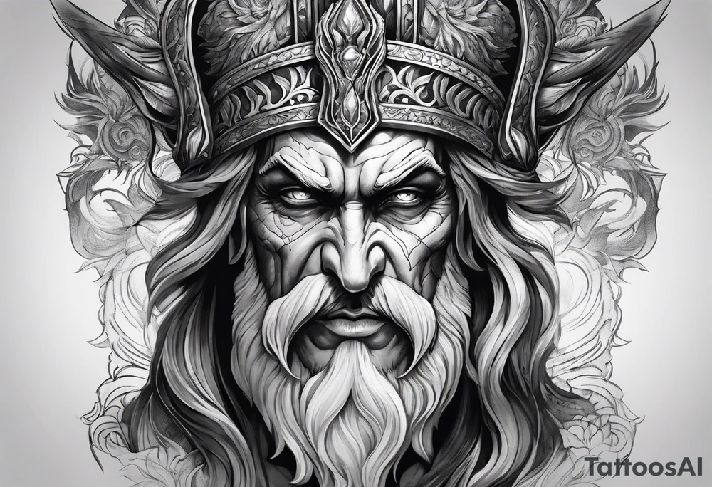 hades the god of death tattoo idea