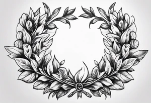 Triumph & victory; laurel wreath tattoo idea