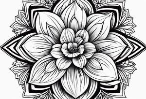 Cool flower. tattoo idea