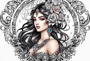 Love, source, abundance, Gemini male tattoo idea