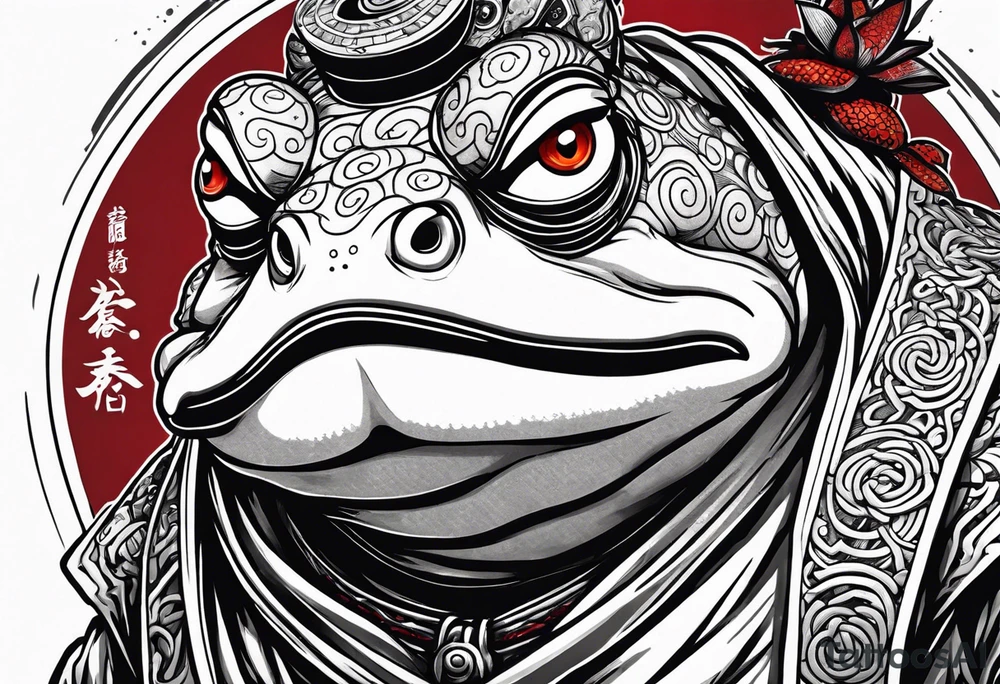 Jiraiya Naruto Gamakichi toad tattoo idea