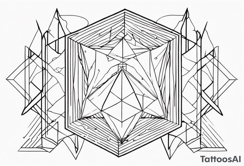 geometric tattoo idea