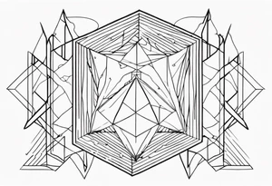 geometric tattoo idea