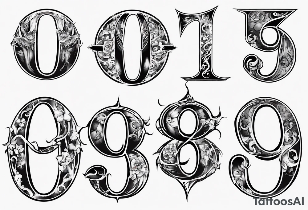 number 9 upside down and right side up connected. 9:16 aspect ratio. tattoo idea number 9 upside down and right side up connected. 9:16 aspect ratio. tattoo idea