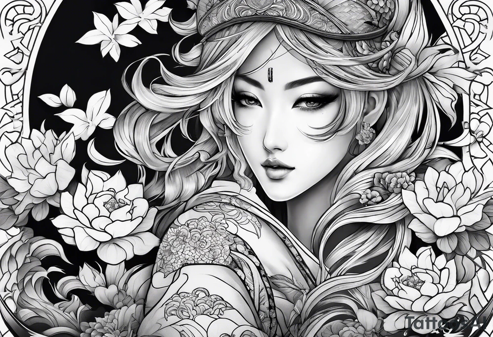 Irezumi sleeve tattoo tattoo idea