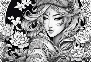 Irezumi sleeve tattoo tattoo idea