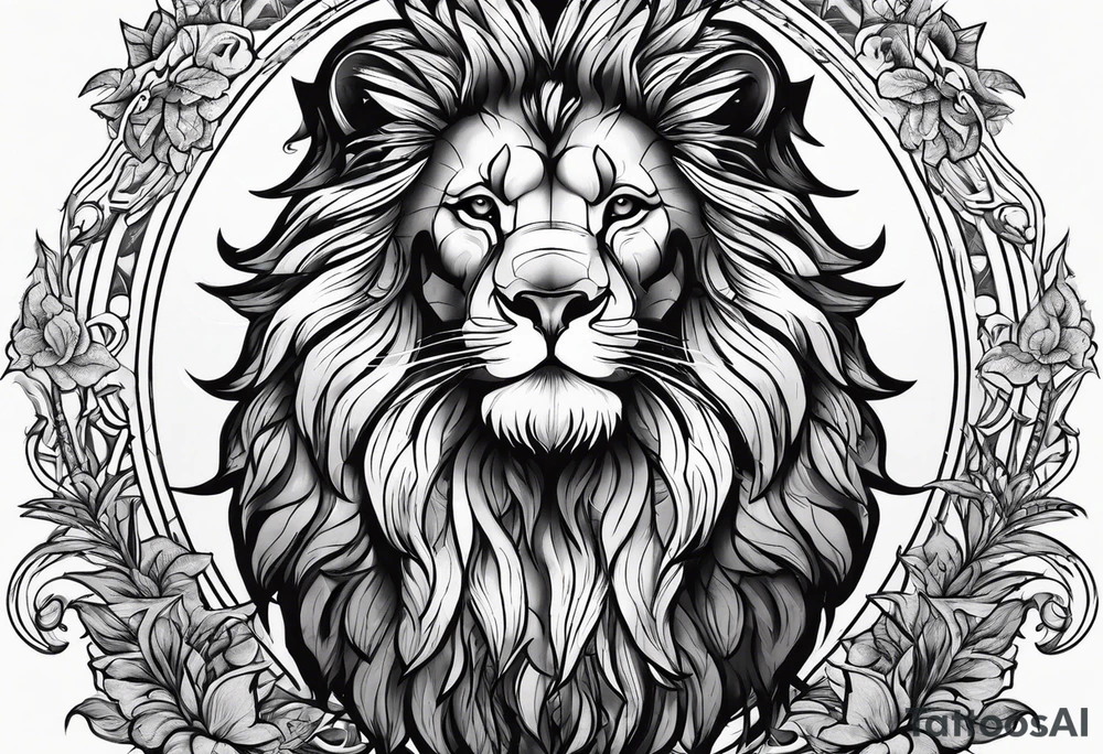 Lion fromage atlas tattoo idea