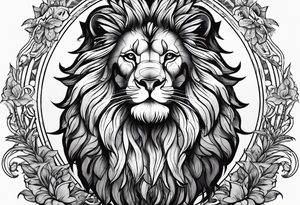 Lion fromage atlas tattoo idea