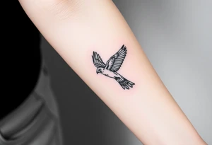 Nighthawk bird tattoo idea