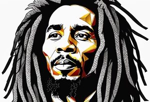 Bob Marley with lion tattoo idea