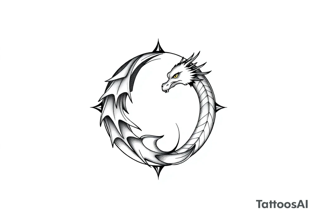 futebol, musica, Yin yang e dragão tattoo idea