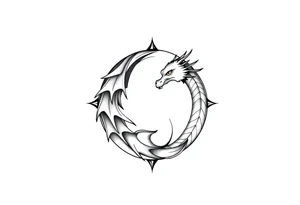 futebol, musica, Yin yang e dragão tattoo idea