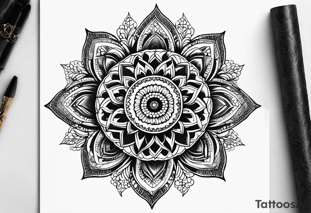 Mandala lace ankle tattoo tattoo idea