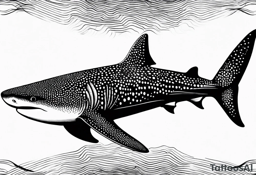 whaleshark, simple tattoo idea