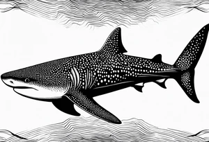 whaleshark, simple tattoo idea
