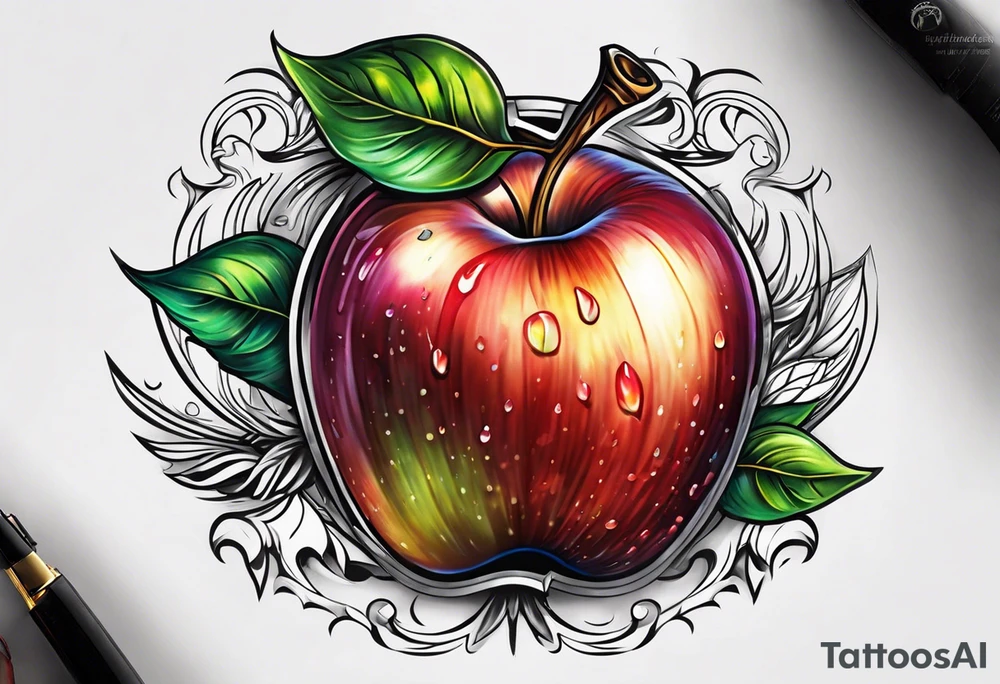Apple tattoo idea