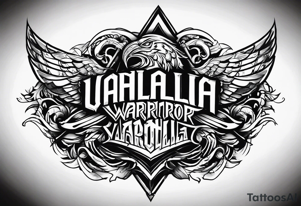 Wounded warrior valhalla tattoo idea
