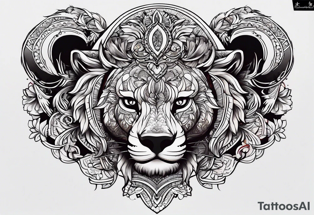 strength family tattoo idea