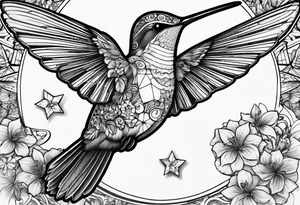 Humming bird, candy, golf, stars tattoo idea