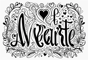 Jeylani Averie with hearts tattoo idea