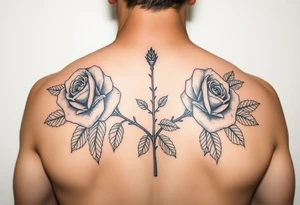 The name Clark. Roses weed tattoo idea