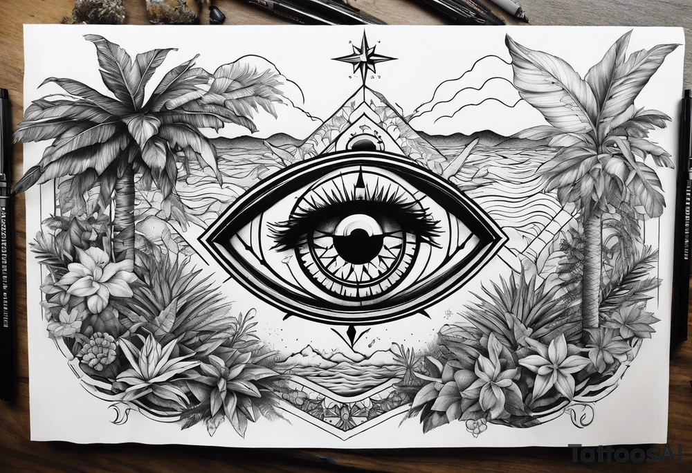 Compass
Jungle Plants
All-seeing Eye
ocean tattoo idea