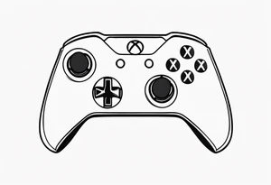 Número siete con la palabra máster y una xbox series x tattoo idea