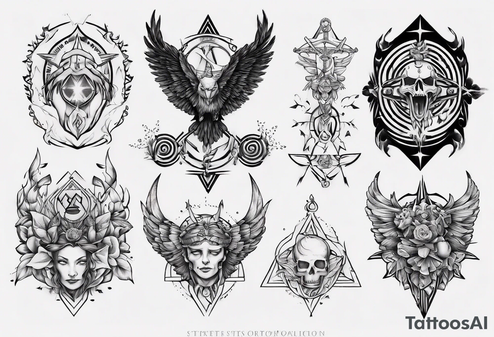 stoic virtues tattoo idea