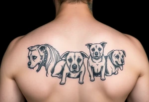 I would like a tattoo that represents our 2nd life following an accident. My husband, Elex, my son Evan, our nephews Sixtine and Diego and Cookie my dog. tattoo idea