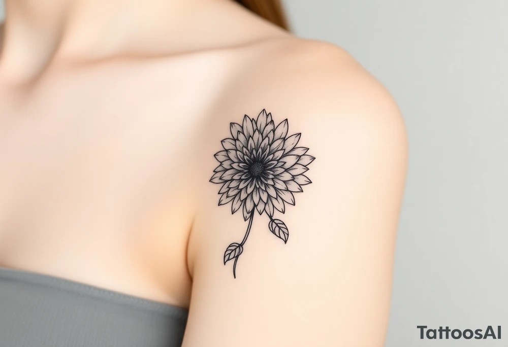 chrysanthemum tattoo idea