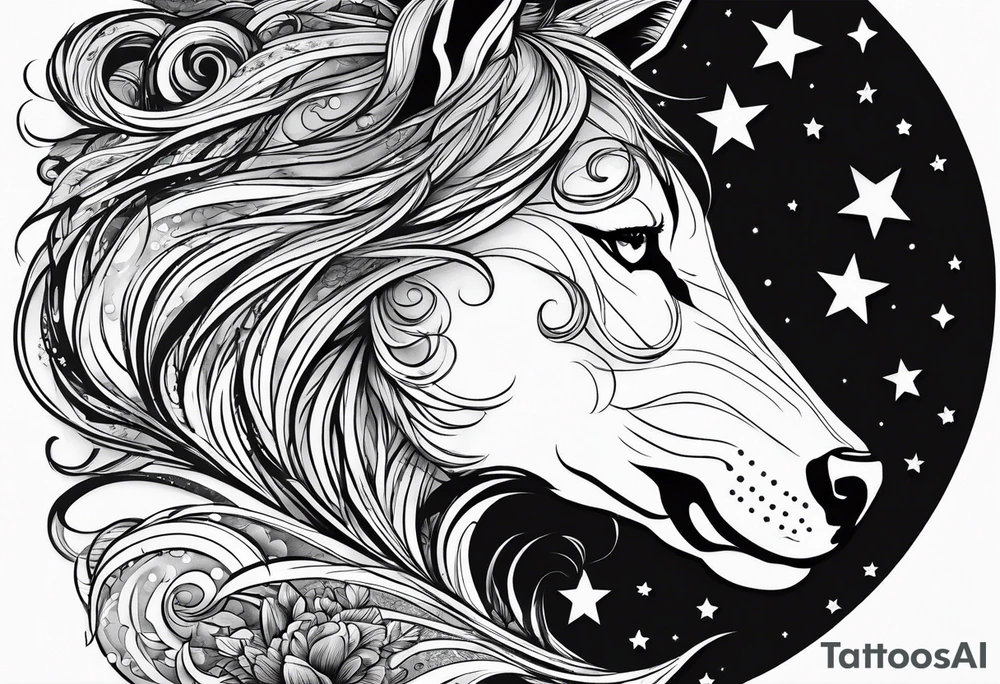 stars, clouds, Neven tattoo idea