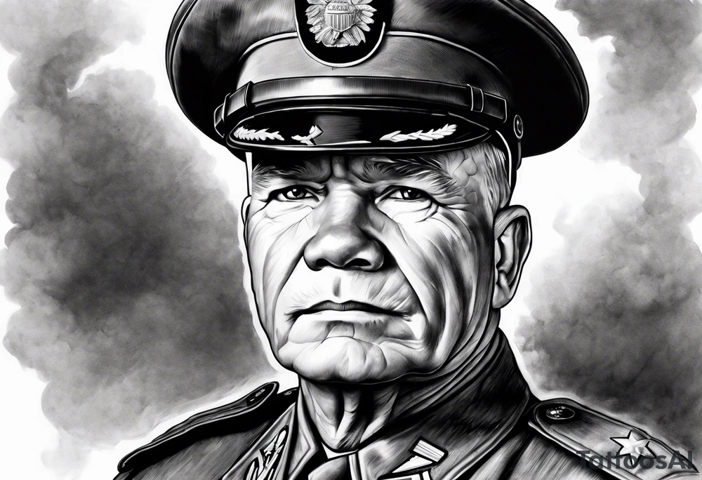 Realistic chesty puller usmc tattoo idea