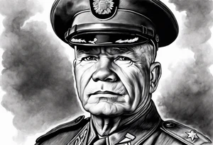 Realistic chesty puller usmc tattoo idea