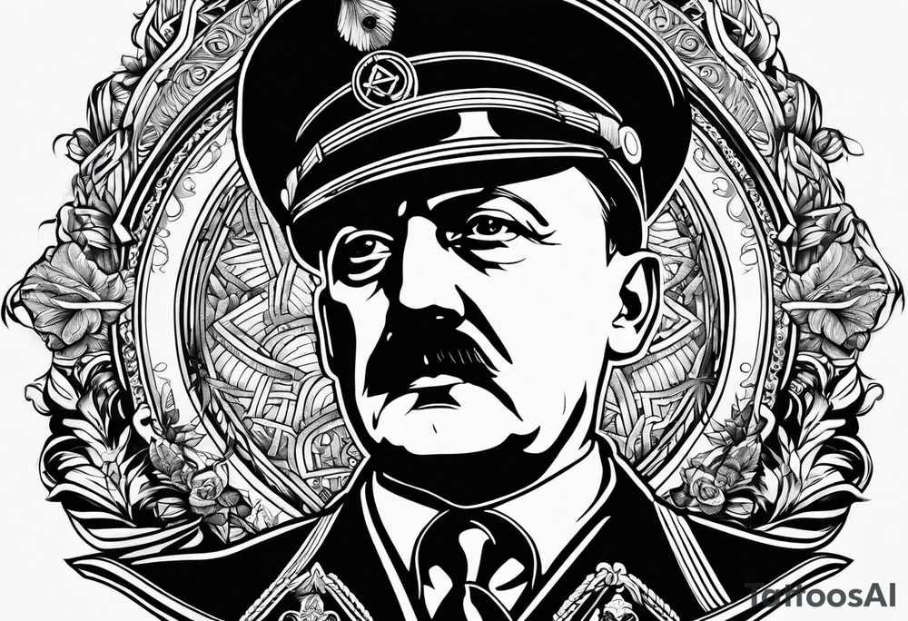 Adolp Hitler SS TOTEMKOPH tattoo idea