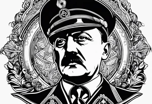 Adolp Hitler SS TOTEMKOPH tattoo idea