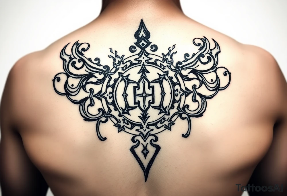 Thai symbols mystical tattoo idea
