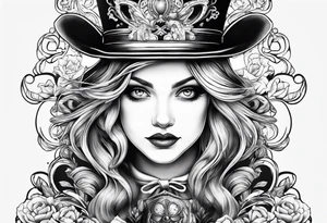 Alice in wonderland tattoo tattoo idea