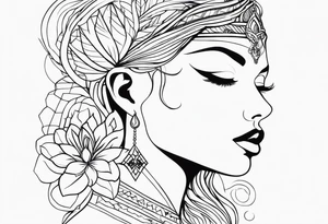 Divinely feminine tattoo idea