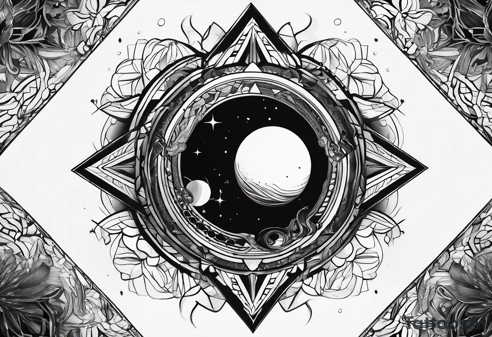 black hole tattoo idea