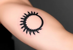 thick Enso circle tattoo idea