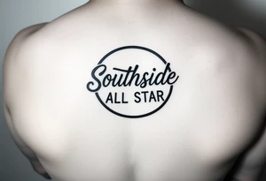 circle with it saying Southside all star inside tattoo idea