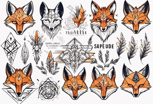 sapere aude  schrift und 
fuchs tattoo idea