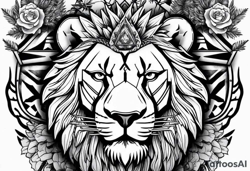 Full arm tattoo that insides:
Arizona flag 
Lion
Street glide Harley motorcycle 
Winding rode with cactus on one side and pine trees on the other 
Mountain 
Vanitas tattoo idea