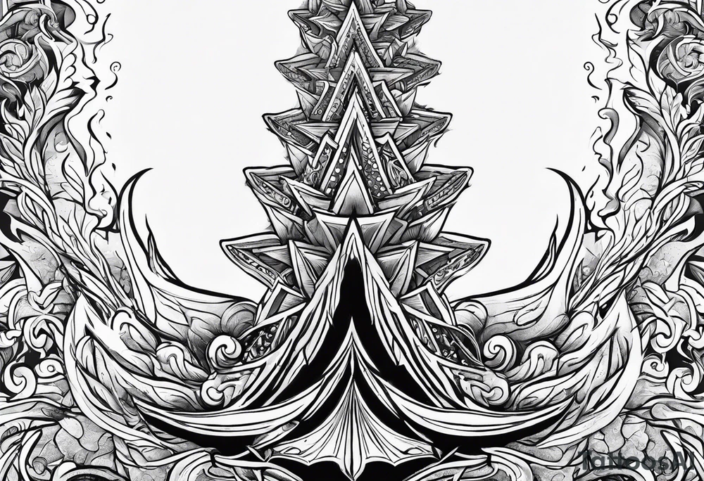 ukraine trident turning into fire and lightning tattoo idea ukraine trident turning into fire and lightning tattoo idea