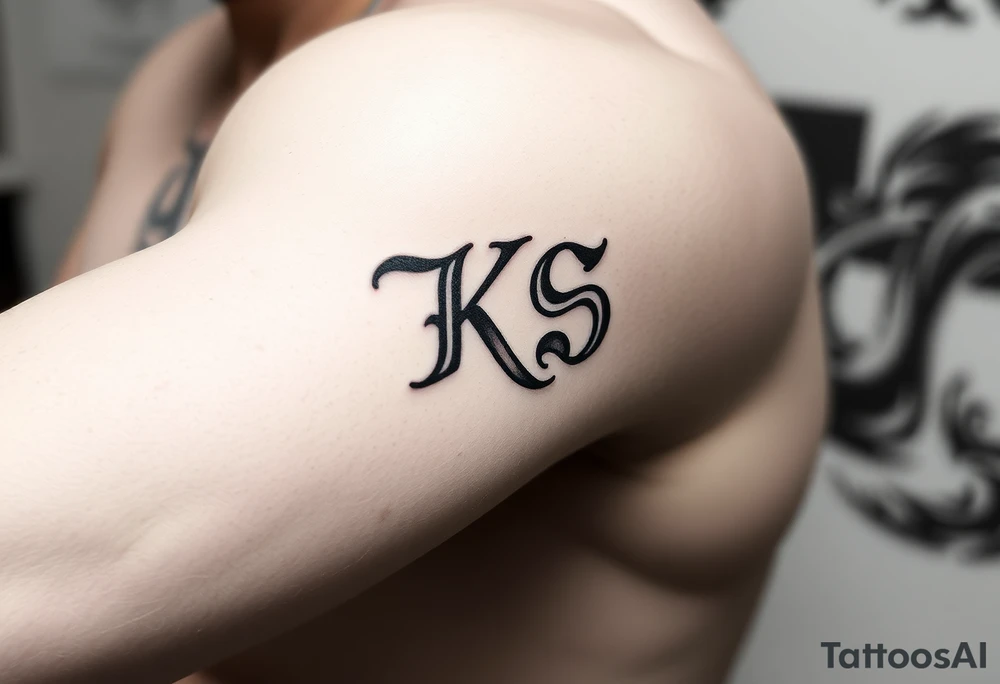 Tatuaje de Hongo que tenga escritas las letras "KS" tattoo idea