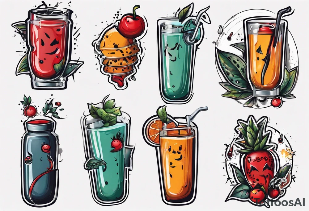 human boob juice tattoo idea