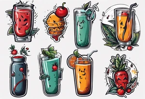 human boob juice tattoo idea